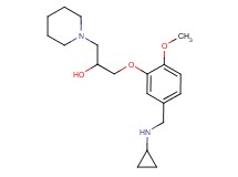 1-{5-[(cyclopropylamino)methyl]-2-methoxyphenoxy}-3-(1-piperidinyl)-2-propanol