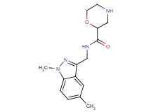 N-[(1,5-dimethyl-1H-indazol-3-yl)methyl]-2-morpholinecarboxamide hydrochloride
