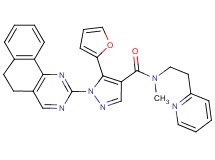 1-(5,6-dihydrobenzo[h]quinazolin-2-yl)-5-(2-furyl)-N-methyl-N-[2-(2-pyridinyl)ethyl]-1H-pyrazole-4-carboxamide