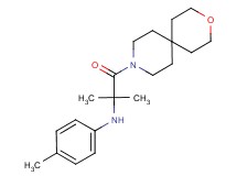 N-[1,1-dimethyl-2-(3-oxa-9-azaspiro[5.5]undec-9-yl)-2-oxoethyl]-4-methylaniline