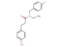 N-ethyl-N-(4-fluorobenzyl)-3-(4-hydroxyphenyl)propanamide