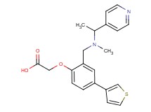 [2-{[methyl(1-pyridin-4-ylethyl)amino]methyl}-4-(3-thienyl)phenoxy]acetic acid