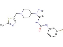 N-(3-fluorophenyl)-N'-(1-{1-[(2-methyl-1,3-thiazol-5-yl)methyl]-4-piperidinyl}-1H-pyrazol-5-yl)urea