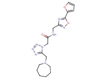 2-[5-(azepan-1-ylmethyl)-1H-tetrazol-1-yl]-N-{[5-(2-furyl)-1,2,4-oxadiazol-3-yl]methyl}acetamide