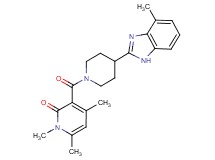 1,4,6-trimethyl-3-{[4-(4-methyl-1H-benzimidazol-2-yl)-1-piperidinyl]carbonyl}-2(1H)-pyridinone