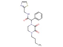 2-(4-butyl-2,3-dioxopiperazin-1-yl)-2-phenyl-N-(1,3-thiazol-2-ylmethyl)acetamide