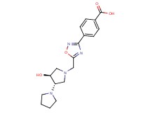 4-(5-{[(3'S*,4'S*)-4'-hydroxy-1,3'-bipyrrolidin-1'-yl]methyl}-1,2,4-oxadiazol-3-yl)benzoic acid