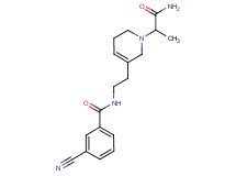 N-{2-[1-(2-amino-1-methyl-2-oxoethyl)-1,2,5,6-tetrahydropyridin-3-yl]ethyl}-3-cyanobenzamide