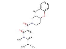 6-isopropyl-1-methyl-3-{[4-(2-methylphenoxy)-1-piperidinyl]carbonyl}-2(1H)-pyridinone