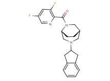 (1S*,5R*)-6-[(3,5-difluoropyridin-2-yl)carbonyl]-3-(2,3-dihydro-1H-inden-2-yl)-3,6-diazabicyclo[3.2.2]nonane