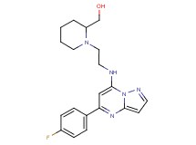 [1-(2-{[5-(4-fluorophenyl)pyrazolo[1,5-a]pyrimidin-7-yl]amino}ethyl)-2-piperidinyl]methanol