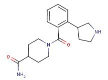 1-[2-(3-pyrrolidinyl)benzoyl]-4-piperidinecarboxamide