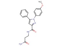 N-(3-amino-3-oxopropyl)-1-(4-methoxyphenyl)-5-phenyl-1H-pyrazole-3-carboxamide
