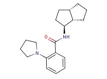 N-[(1S*,3aS*,6aS*)-octahydropentalen-1-yl]-2-pyrrolidin-1-ylbenzamide