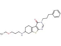 7-[(3-ethoxypropyl)amino]-3-(3-phenylpropyl)-5,6,7,8-tetrahydro[1]benzothieno[2,3-d]pyrimidin-4(3H)-one