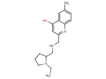 2-({[(1-ethylpyrrolidin-2-yl)methyl]amino}methyl)-6-methylquinolin-4-ol