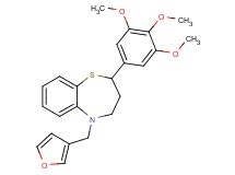 5-(3-furylmethyl)-2-(3,4,5-trimethoxyphenyl)-2,3,4,5-tetrahydro-1,5-benzothiazepine