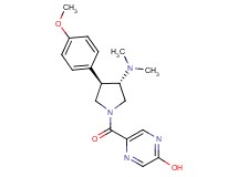 5-{[(3S*,4R*)-3-(dimethylamino)-4-(4-methoxyphenyl)pyrrolidin-1-yl]carbonyl}pyrazin-2-ol