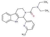 N,N-diethyl-2-[1-(6-methyl-2-pyridinyl)-1,3,4,9-tetrahydro-2H-beta-carbolin-2-yl]-2-oxoethanamine