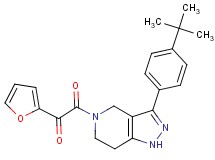 2-[3-(4-tert-butylphenyl)-1,4,6,7-tetrahydro-5H-pyrazolo[4,3-c]pyridin-5-yl]-1-(2-furyl)-2-oxoethanone