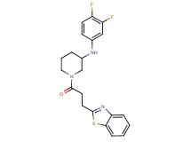 1-[3-(1,3-benzothiazol-2-yl)propanoyl]-N-(3,4-difluorophenyl)-3-piperidinamine