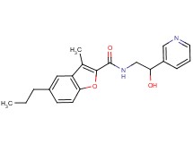 N-[2-hydroxy-2-(3-pyridinyl)ethyl]-3-methyl-5-propyl-1-benzofuran-2-carboxamide