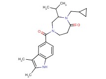 4-(cyclopropylmethyl)-1-[(2,3-dimethyl-1H-indol-5-yl)carbonyl]-3-isopropyl-1,4-diazepan-5-one