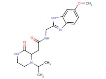 2-(1-isopropyl-3-oxo-2-piperazinyl)-N-[(6-methoxy-1H-benzimidazol-2-yl)methyl]acetamide