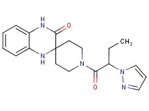1-[2-(1H-pyrazol-1-yl)butanoyl]-1',4'-dihydro-3'H-spiro[piperidine-4,2'-quinoxalin]-3'-one
