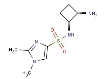 N-[(1S*,2R*)-2-aminocyclobutyl]-1,2-dimethyl-1H-imidazole-4-sulfonamide