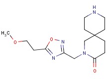 2-{[5-(2-methoxyethyl)-1,2,4-oxadiazol-3-yl]methyl}-2,9-diazaspiro[5.5]undecan-3-one hydrochloride