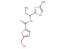 5-(hydroxymethyl)-N-[1-(4-methyl-1H-imidazol-2-yl)propyl]-2-furamide