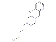 1-[(3-methyl-2-pyridinyl)methyl]-4-[3-(methylthio)propyl]piperazine