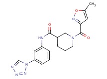 1-[(5-methylisoxazol-3-yl)carbonyl]-N-[3-(1H-tetrazol-1-yl)phenyl]piperidine-3-carboxamide