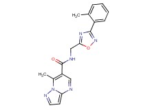 7-methyl-N-{[3-(2-methylphenyl)-1,2,4-oxadiazol-5-yl]methyl}pyrazolo[1,5-a]pyrimidine-6-carboxamide