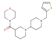 3-(morpholin-4-ylcarbonyl)-1'-(2-thienylmethyl)-1,4'-bipiperidine