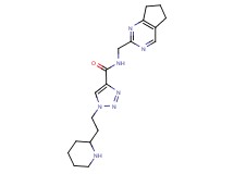 N-(6,7-dihydro-5H-cyclopenta[d]pyrimidin-2-ylmethyl)-1-(2-piperidin-2-ylethyl)-1H-1,2,3-triazole-4-carboxamide