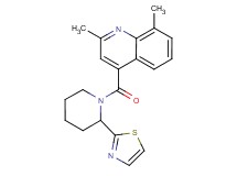 2,8-dimethyl-4-{[2-(1,3-thiazol-2-yl)-1-piperidinyl]carbonyl}quinoline