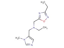 N-[(3-ethyl-1,2,4-oxadiazol-5-yl)methyl]-N-[(1-methyl-1H-imidazol-5-yl)methyl]ethanamine