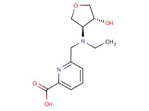 6-({ethyl[(3S*,4R*)-4-hydroxytetrahydrofuran-3-yl]amino}methyl)pyridine-2-carboxylic acid