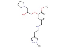 1-[2-methoxy-5-({[2-(1-methyl-1H-pyrazol-4-yl)ethyl]amino}methyl)phenoxy]-3-(1-pyrrolidinyl)-2-propanol