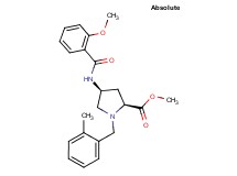 methyl (4S)-4-[(2-methoxybenzoyl)amino]-1-(2-methylbenzyl)-L-prolinate