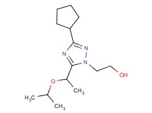 2-[3-cyclopentyl-5-(1-isopropoxyethyl)-1H-1,2,4-triazol-1-yl]ethanol