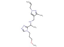 N-[(1-allyl-3-methyl-1H-pyrazol-4-yl)methyl]-1-[4-(3-methoxypropyl)-4H-1,2,4-triazol-3-yl]ethanamine