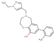 4-[(1-ethyl-1H-pyrazol-4-yl)methyl]-7-(2-methylphenyl)-2,3,4,5-tetrahydro-1,4-benzoxazepin-9-ol