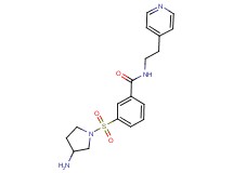 3-[(3-amino-1-pyrrolidinyl)sulfonyl]-N-[2-(4-pyridinyl)ethyl]benzamide dihydrochloride