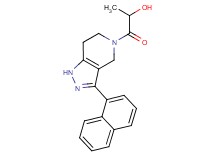 1-[3-(1-naphthyl)-1,4,6,7-tetrahydro-5H-pyrazolo[4,3-c]pyridin-5-yl]-1-oxopropan-2-ol