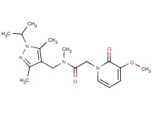 N-[(1-isopropyl-3,5-dimethyl-1H-pyrazol-4-yl)methyl]-2-(3-methoxy-2-oxopyridin-1(2H)-yl)-N-methylacetamide