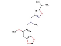 1-(5-isopropylisoxazol-3-yl)-N-[(6-methoxy-1,3-benzodioxol-5-yl)methyl]-N-methylmethanamine