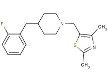 1-[(2,4-dimethyl-1,3-thiazol-5-yl)methyl]-4-(2-fluorobenzyl)piperidine trifluoroacetate